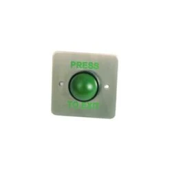 Green Dome Exit Button With Tamper Proof Collar