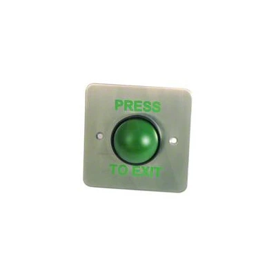 Green Dome Exit Button With Tamper Proof Collar 1 Green Dome Exit Button With Tamper Proof Collar