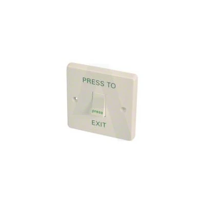 White Momentary 1 Gang Exit Button 1 White Momentary 1 Gang Exit Button