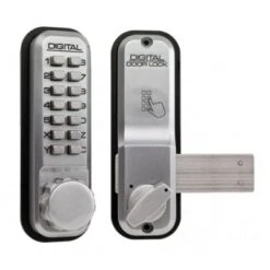 Lockey 2200 Series Digital Push Button Lock With Rim Dead Bolt