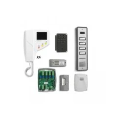 4 Way Bellissimo Surface Colour Video Entry Kit