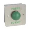 Heavy Duty Green Dome Exit Button "PRESS TO EXIT" (Flush)