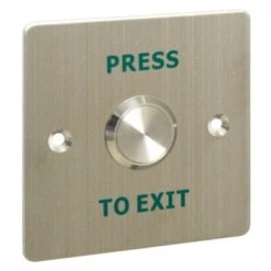 PRESS TO EXIT' Switch With 22mm Button - H86 X W86mm