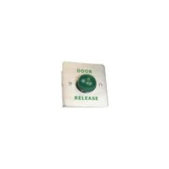 Flush Mount Green Dome Exit Button - DOOR RELEASE