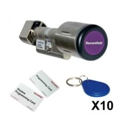 Mechatronic Cylinder (35/35) With Program Card, 10 Fobs & Shadow Cards