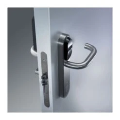 Lock - Right Handed In Brushed Stainless Steel With Return To Door Lever