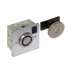 Flush Wall Mounted, Door Hold Open Electro-Magnet 24V DC - Stainless Steel
