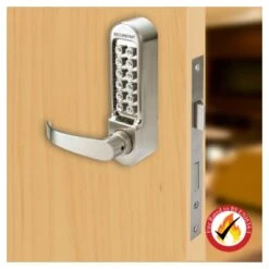 Digital Lock With Lever & Square End Night Latch