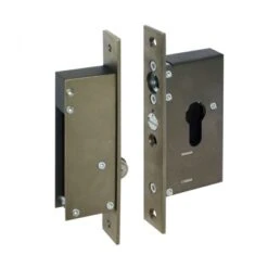 Sliding Door Lock With Hold Back - 12/24V DC